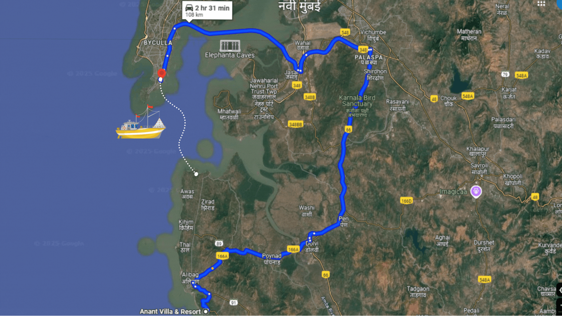 Reach Alibaug Via Ferry